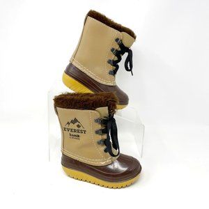 Kamik Everest Brown Leather Rubber Duck Snow Boot Size 6
